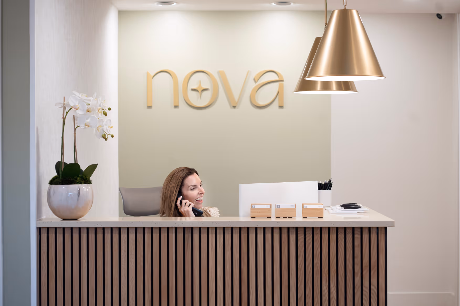 The front desk at Nova Wellness